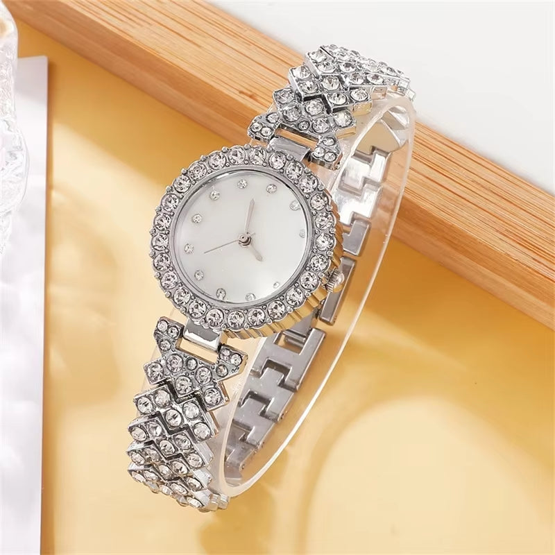  Ladies Watches Bracelet Set Clock